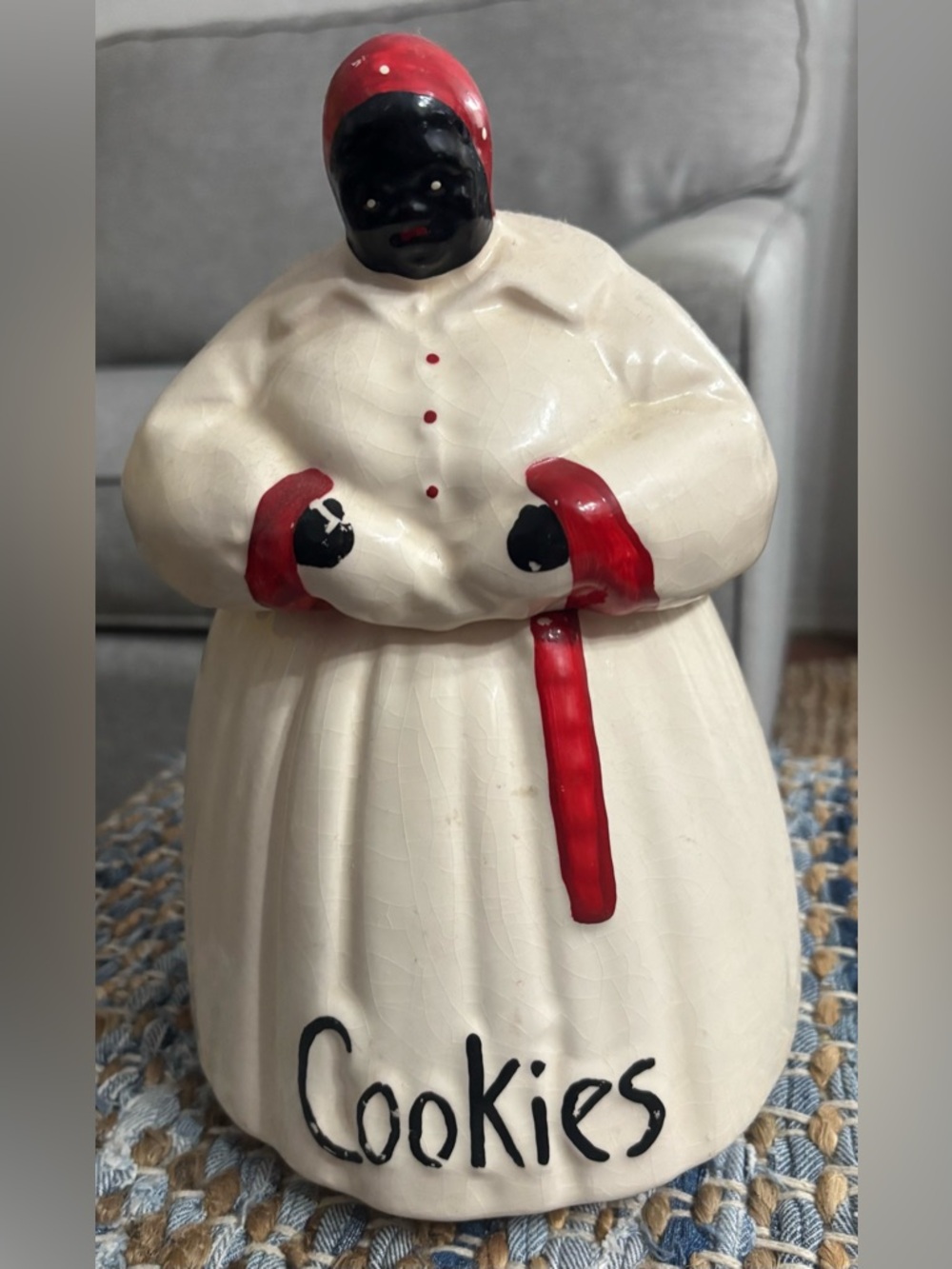 Aunt Jamimia Vintage Ceramic Cookie Jar McCoy Pottery.